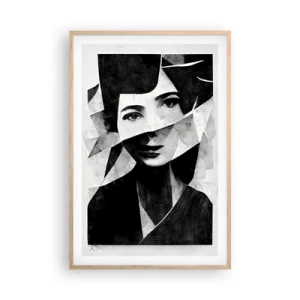 Affiche dans un chêne clair - Poster - Vraiment ce que tu es… - 61x91 cm