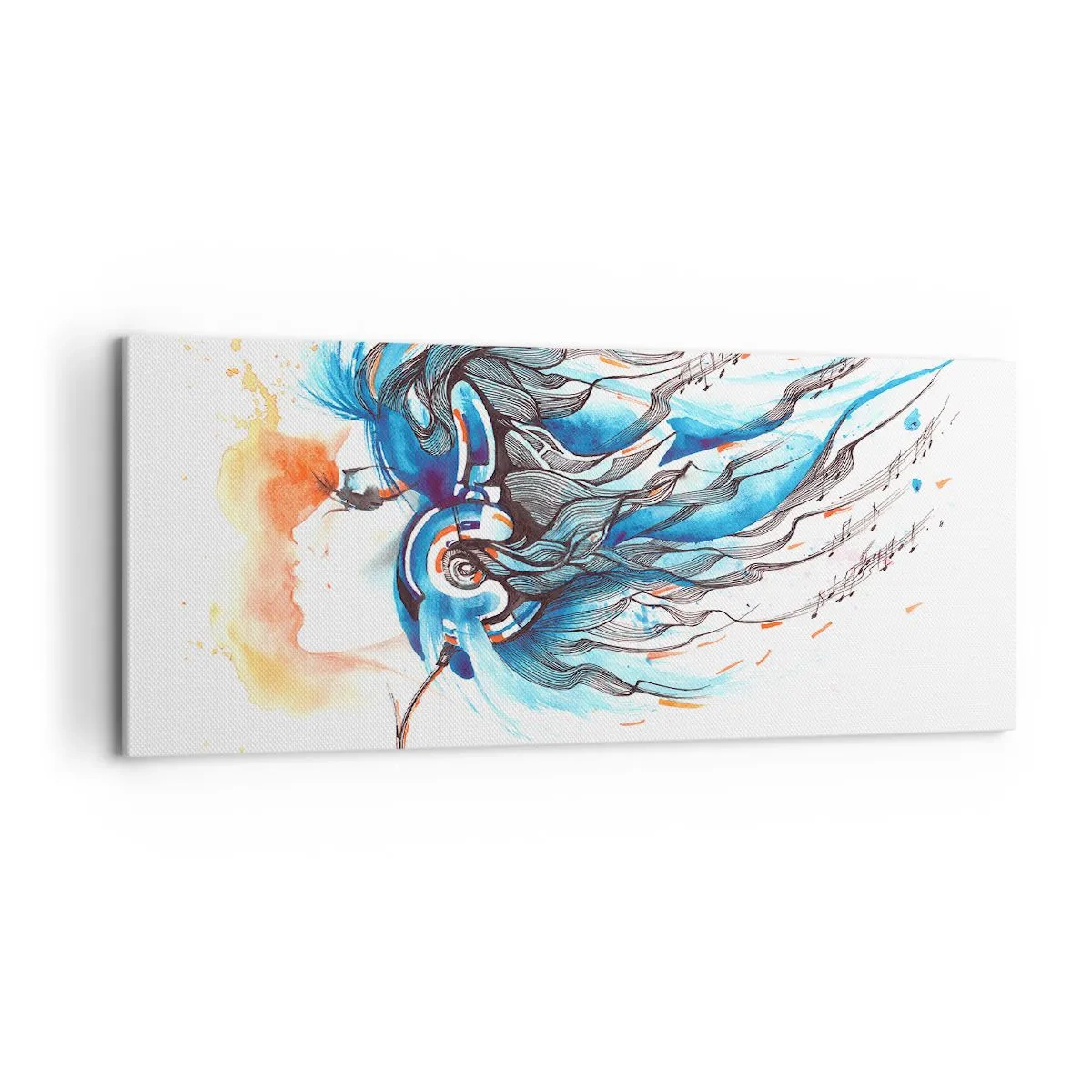 Impression sur toile - Image sur toile - Que la musique joue - 100x40 cm