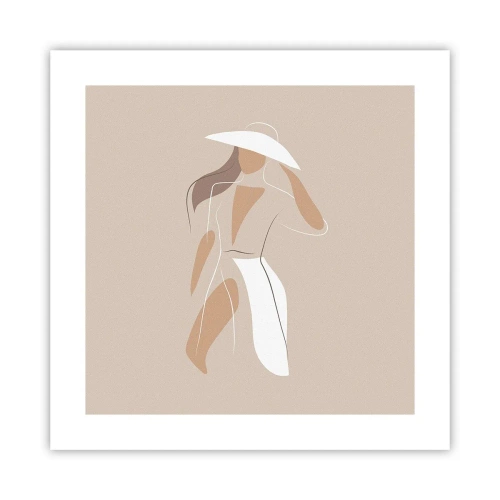 Affiche - Poster - Lea mode est un jeu - 40x40 cm