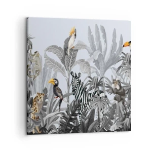 Impression sur toile - Image sur toile - Conte de fées africain - 60x60 cm