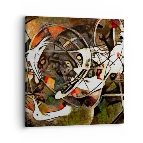 Impression sur toile - Image sur toile - Vous entendez le mouvement ? - 30x30 cm