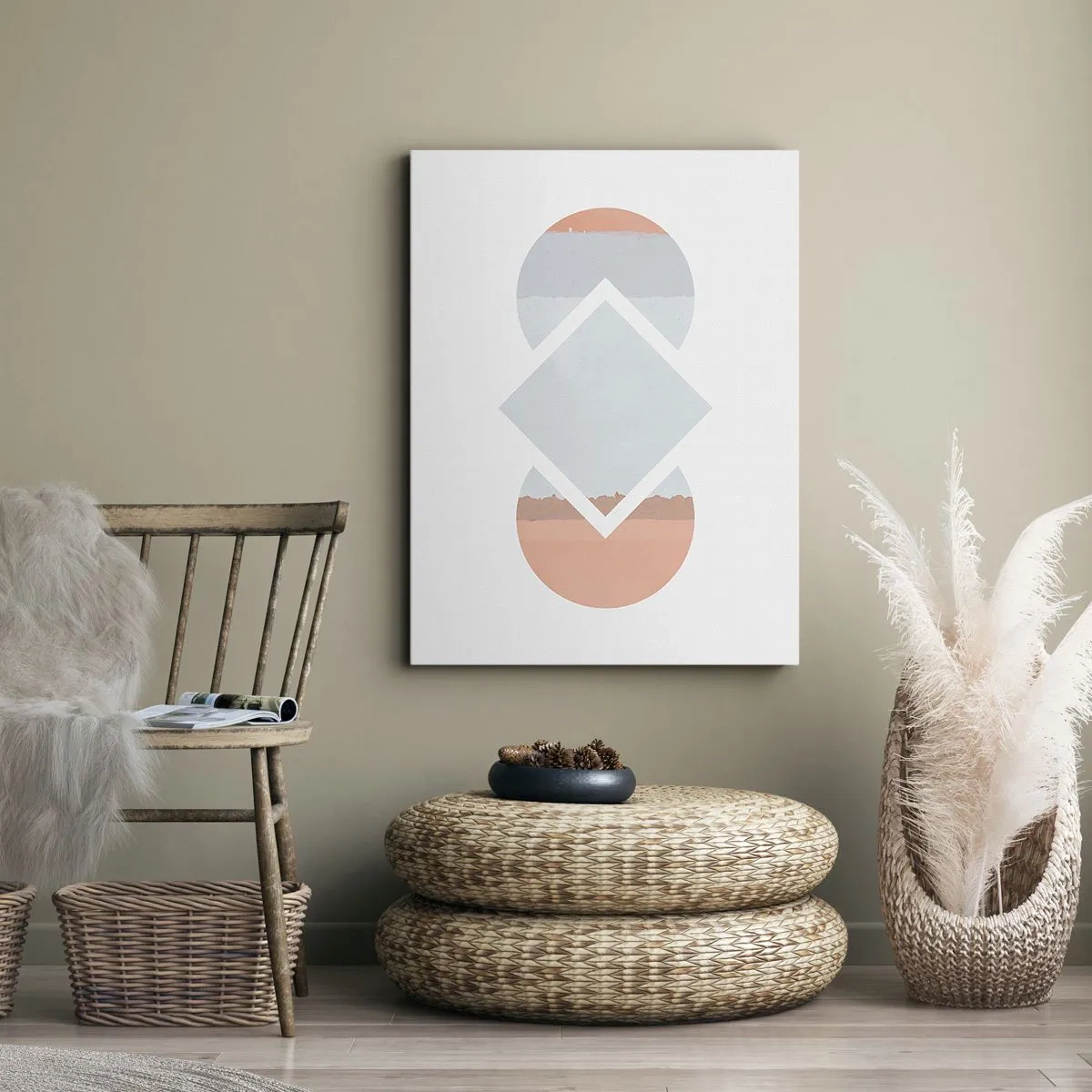 Impression sur toile - Image sur toile - La situation est clair - 45x80 cm