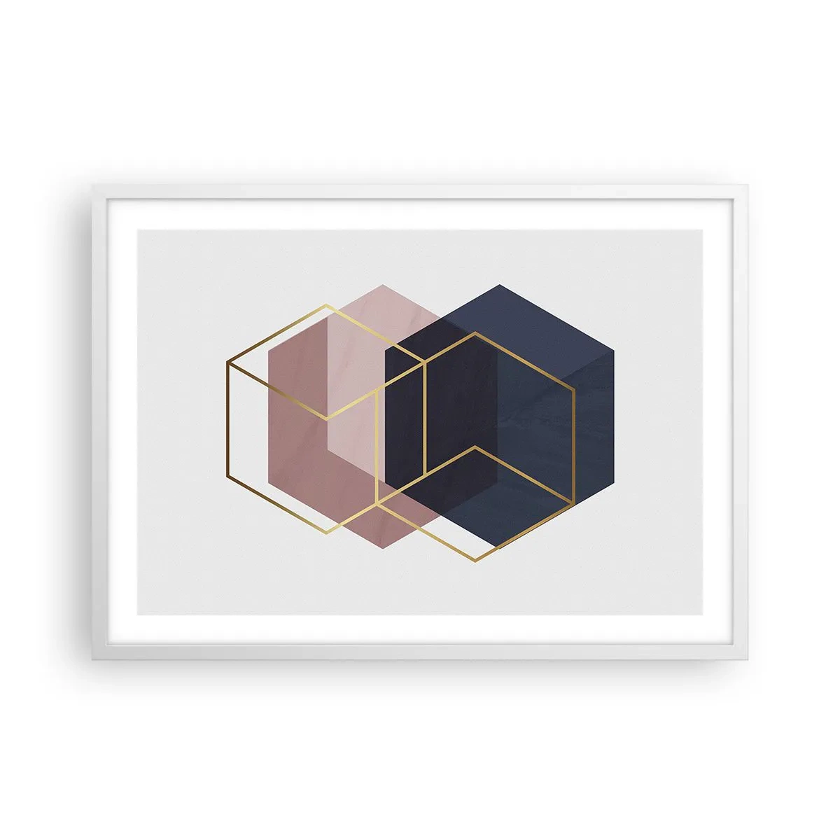 Affiche dans un cadre blanc - Poster - Le pouvoir de la simplicité - 70x50 cm