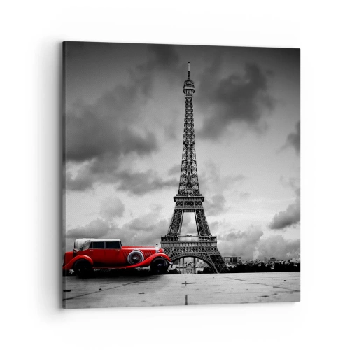 Impression sur toile - Image sur toile - Il n'y a pas si longtemps à Paris - 70x70 cm