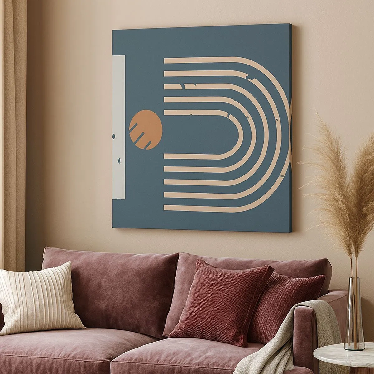 Impression sur toile - Image sur toile - Géométrie sur la grenade - 30x30 cm