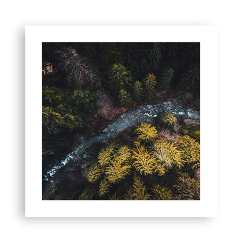 Affiche - Poster - De plus en plus vite - 40x40 cm