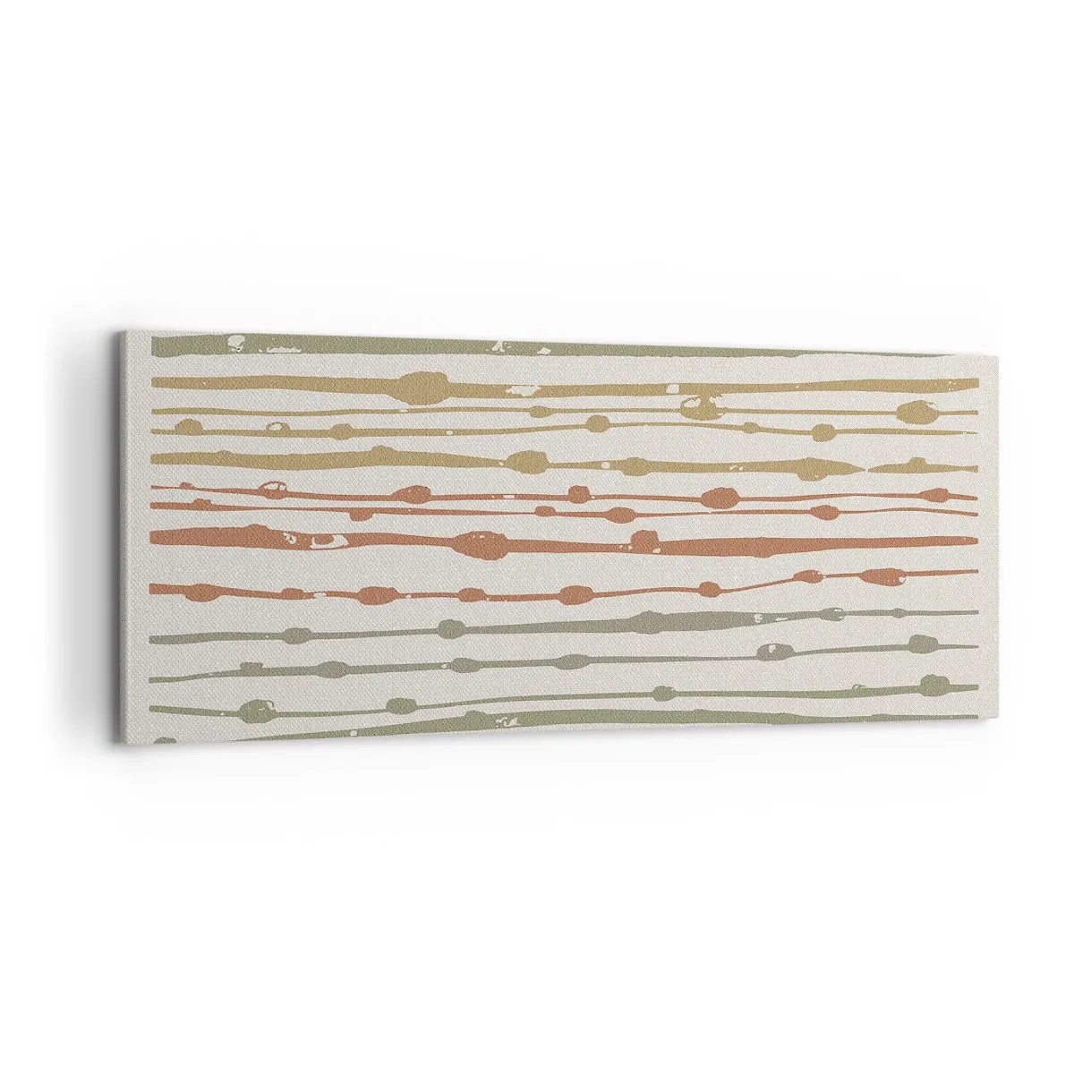 Impression sur toile - Image sur toile - Notation musicale des couleurs - 100x40 cm