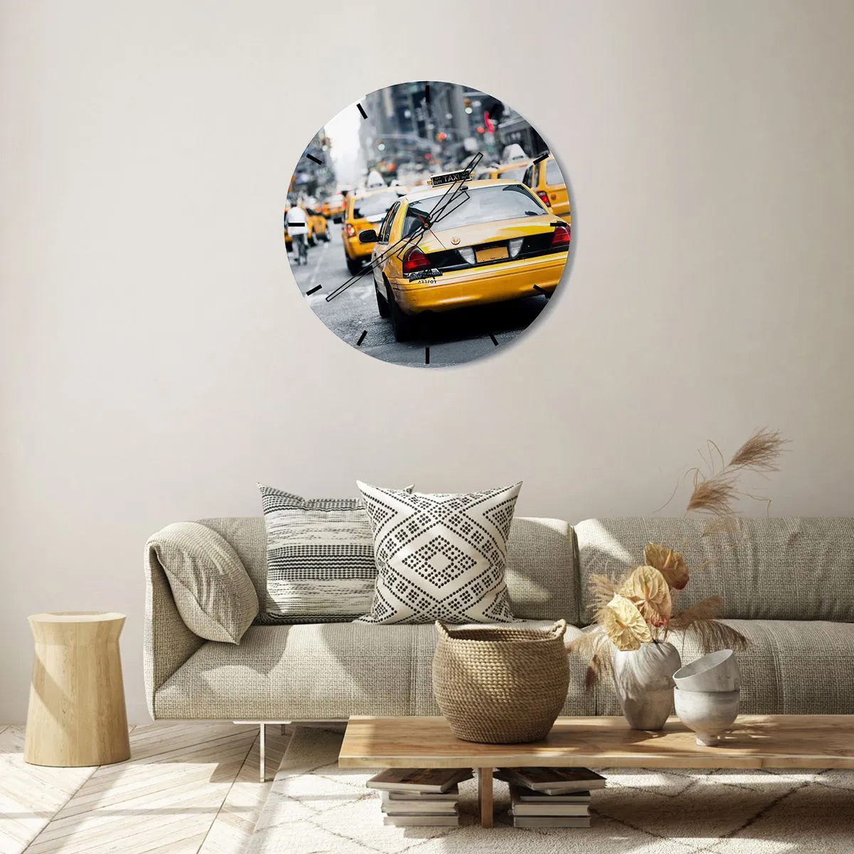 Horloge murale - Pendule murale - Seulement dans cette ville - 40x40 cm