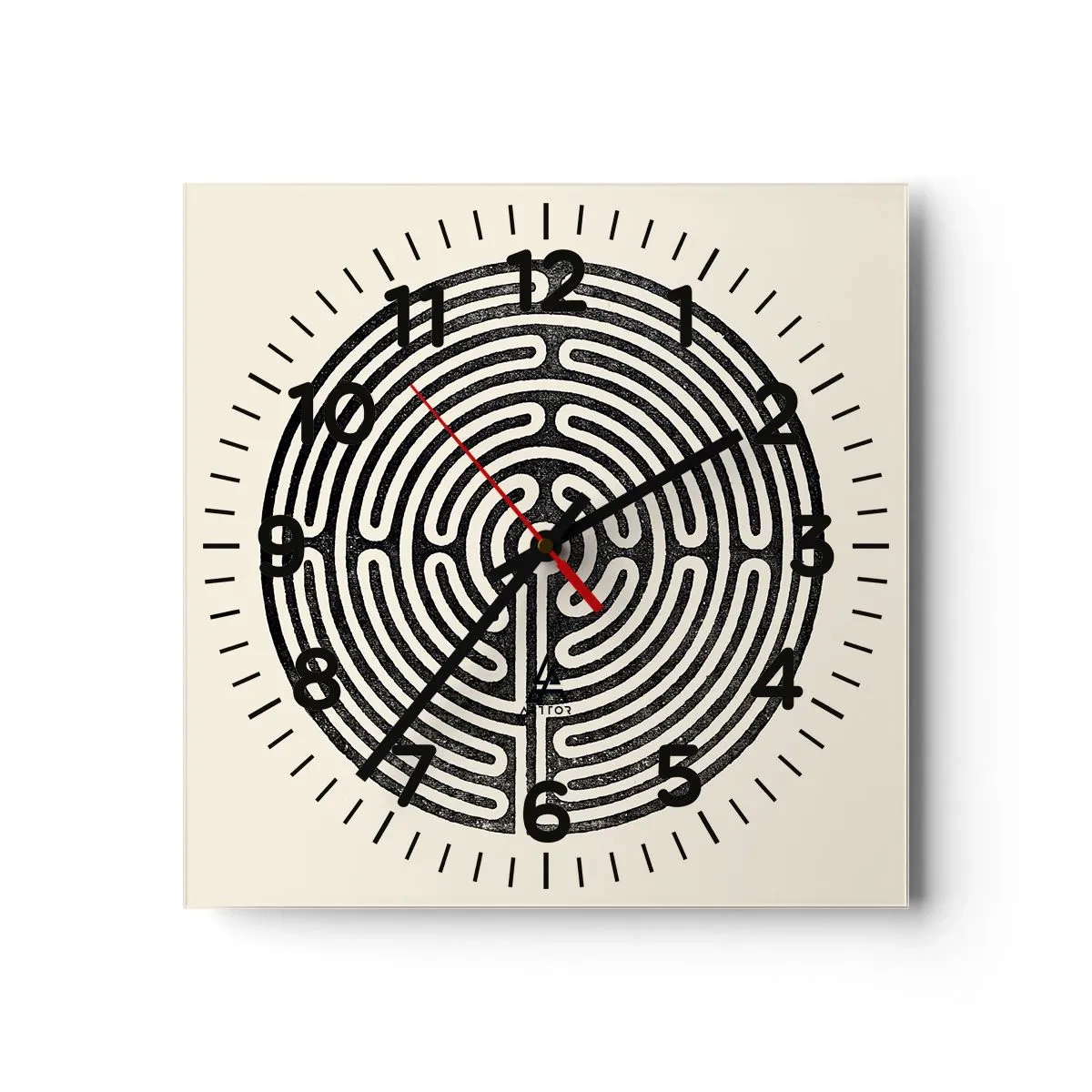 Horloge murale - Pendule murale - Ordre mystérieux - 40x40 cm