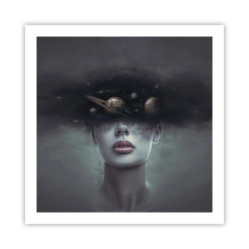 Affiche - Poster - Et les planètes deviennent folles... - 60x60 cm