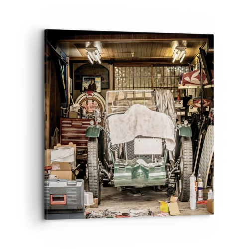 Impression sur toile - Image sur toile - Retour vers le passé - 70x70 cm