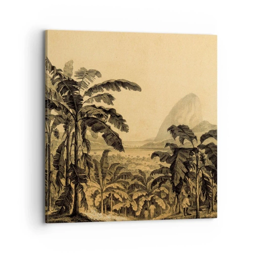 Impression sur toile - Image sur toile - Dans un climat colonial - 70x70 cm