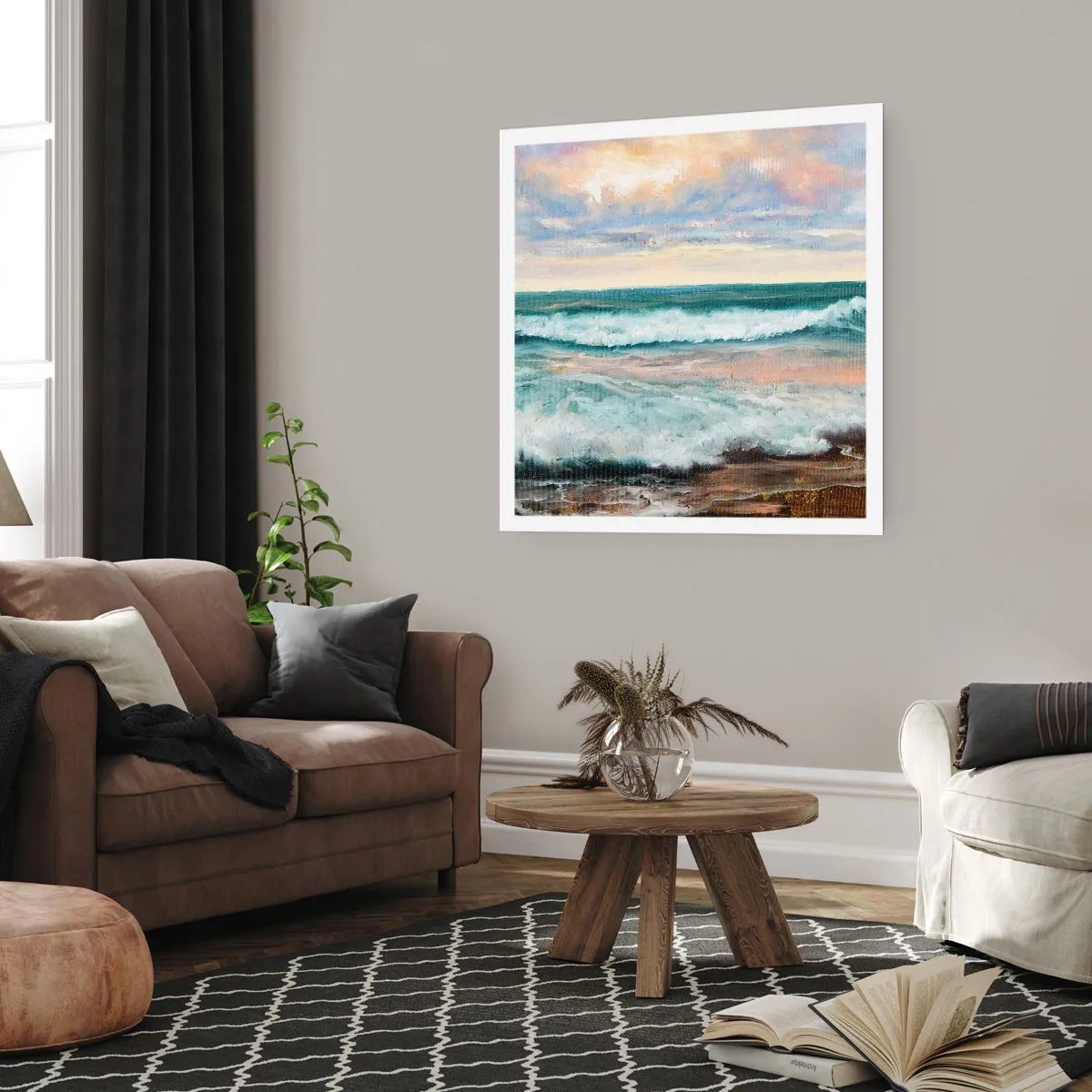 Affiche - Poster - Ici tu adouciras ton âme - 30x30 cm