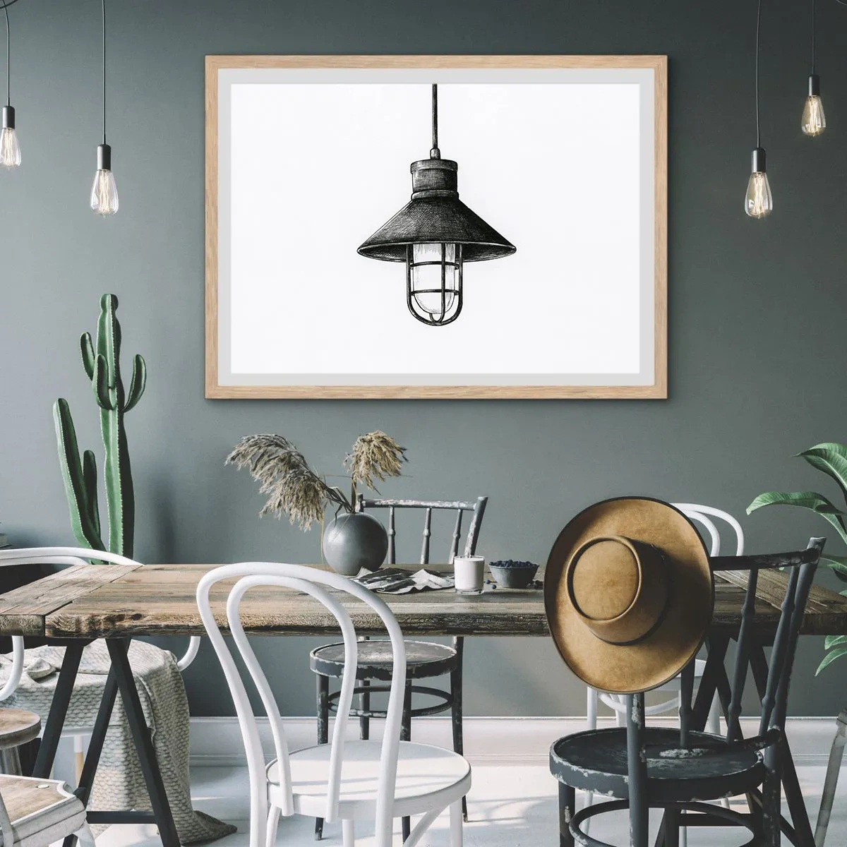 Affiche dans un chêne clair - Poster - Comme il y a des années… - 70x50 cm