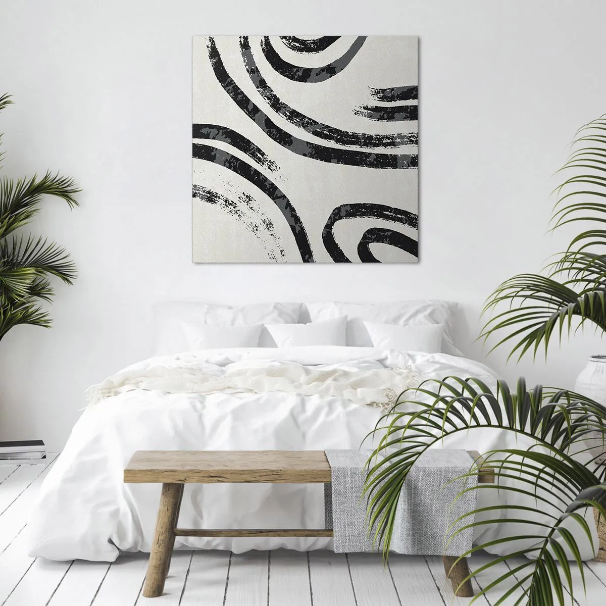 Impression sur toile - Image sur toile - À moitié arrêté - 70x70 cm