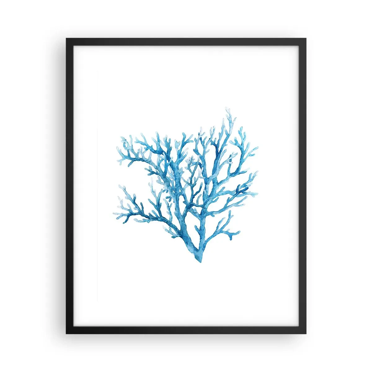 Affiche dans un cadre noir - Poster - Filigrane nautique - 40x50 cm