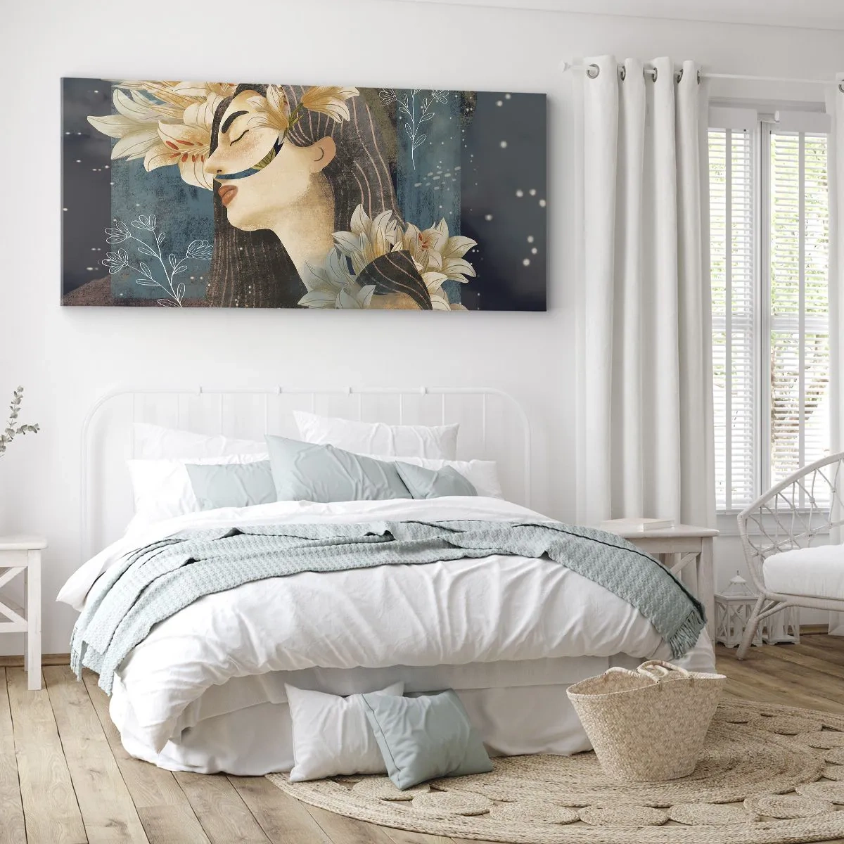 Impression sur toile - Image sur toile - Conte de fée sur la princesse lilas - 100x40 cm