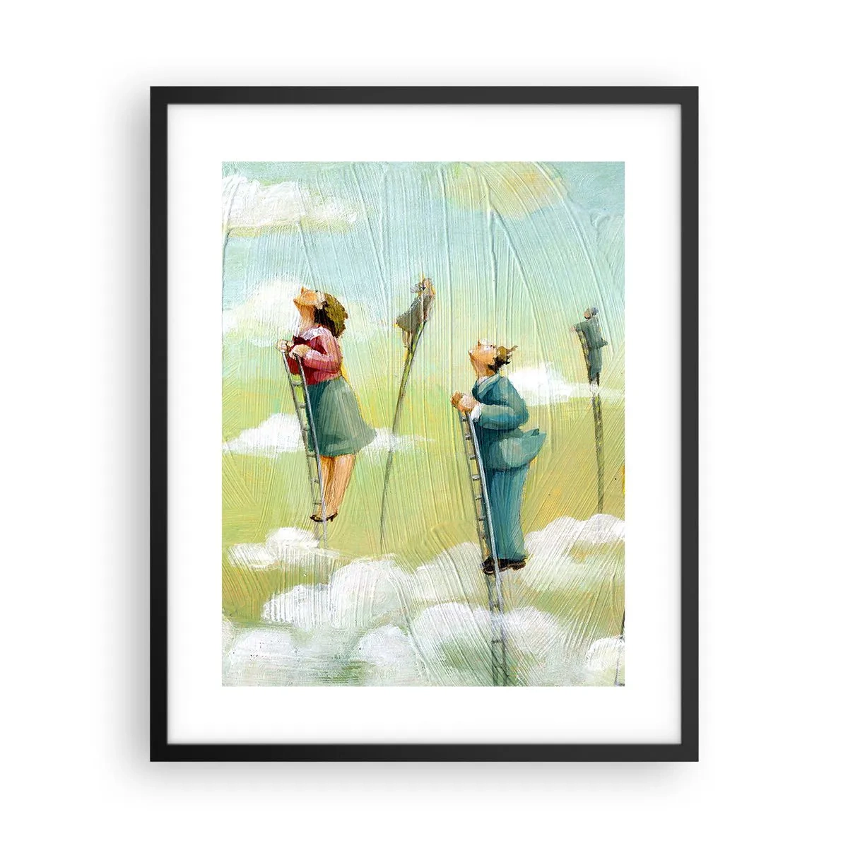 Affiche dans un cadre noir - Poster - Derrière ton rêve - 40x50 cm