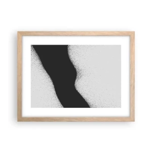 Affiche dans un chêne clair - Poster - Équilibre fluide - 40x30 cm