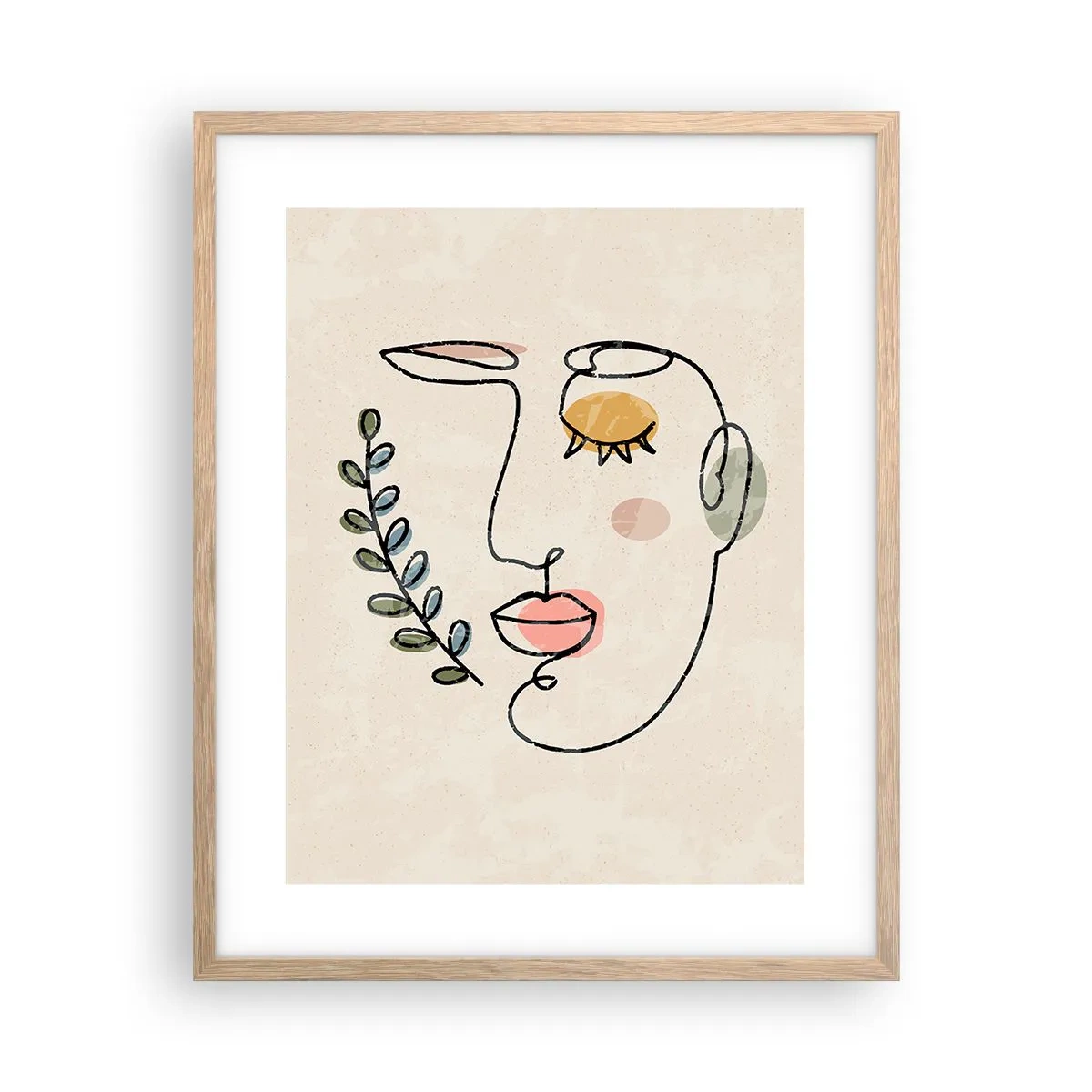 Affiche dans un chêne clair - Poster - Paix retrouvée - 40x50 cm