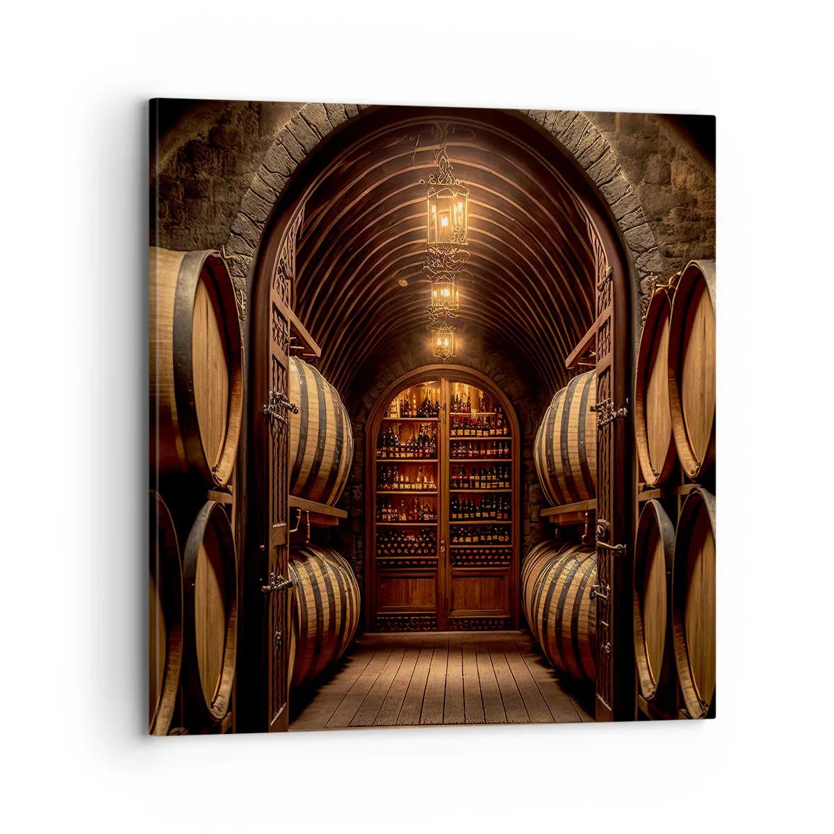 Impression sur toile - Image sur toile - Cave climatisée - 70x70 cm
