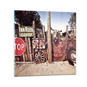 Impression sur verre - Image sur verre - Et le temps s'est arrêté - 50x50 cm