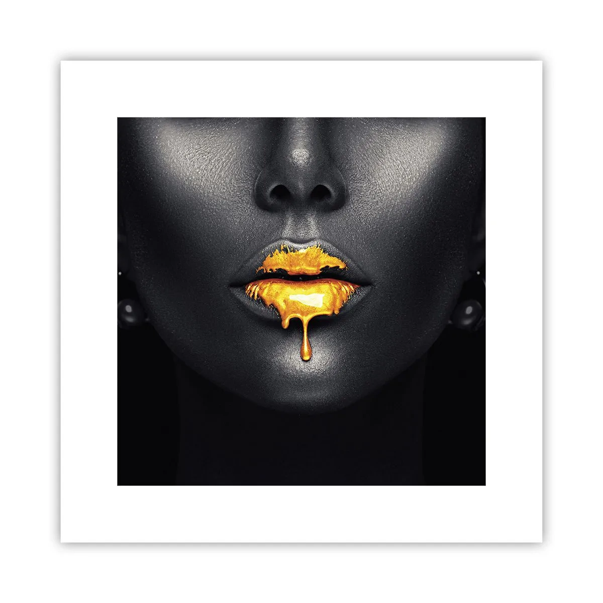 Affiche - Poster - Bouche d'or - 30x30 cm