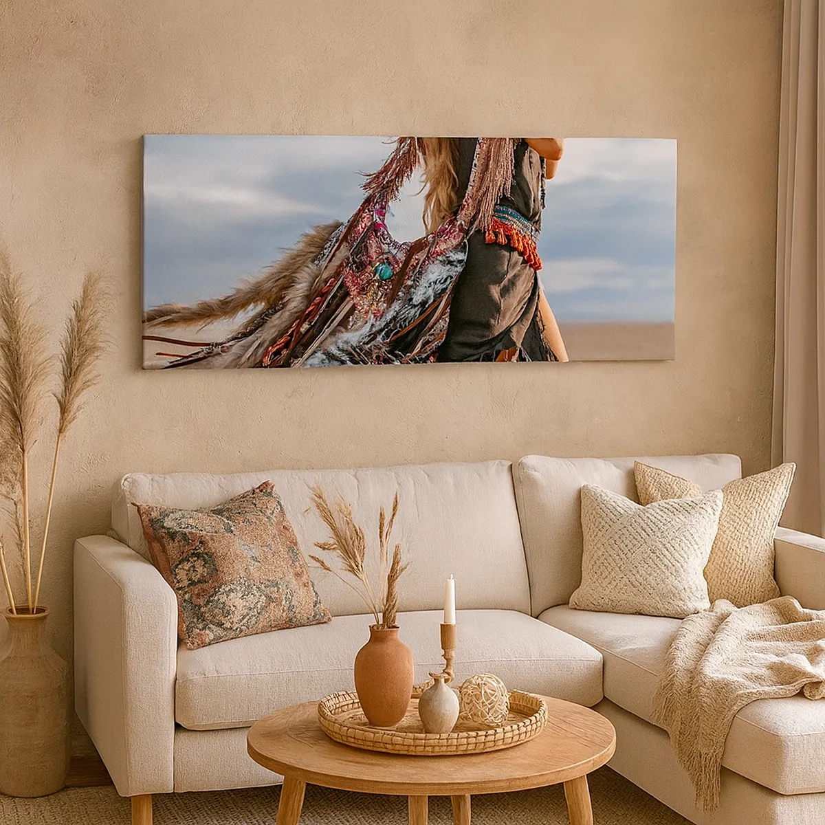 Impression sur toile - Image sur toile - La fille du chaman - 30x30 cm