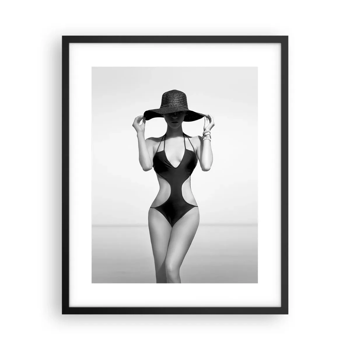 Affiche dans un cadre noir - Poster - Mon prénom? Élégance - 40x50 cm