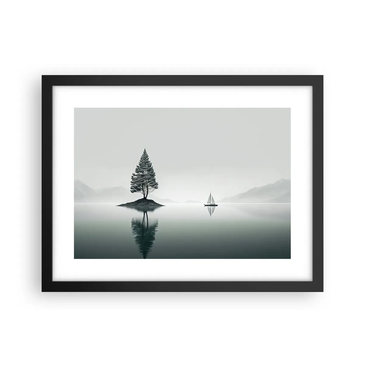 Affiche dans un cadre noir - Poster - Un rêve somnolent - 40x30 cm