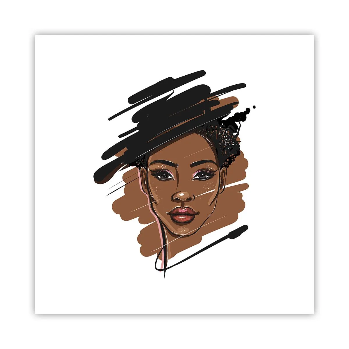 Affiche - Poster - Doux comme le chocolat - 40x40 cm