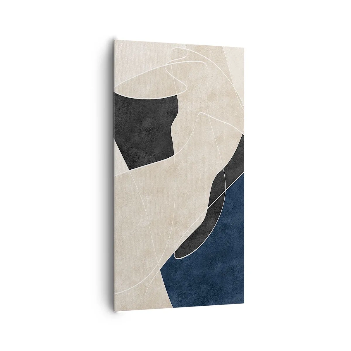 Impression sur toile - Image sur toile - Composition abstraite - contraste de couleurs - 65x120 cm