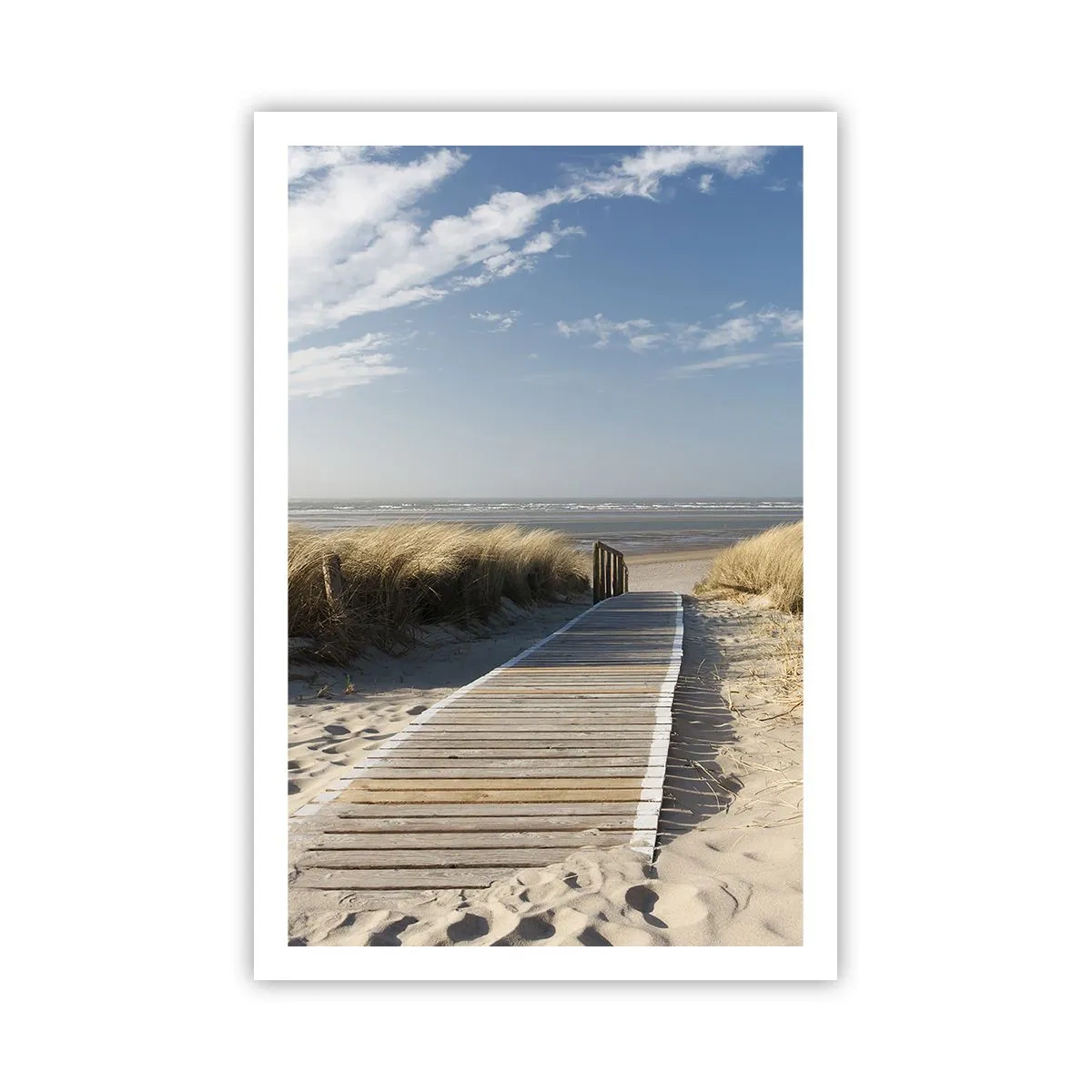 Affiche - Poster - Derrière la dune, dans le bruissement de l'herbe - 61x91 cm