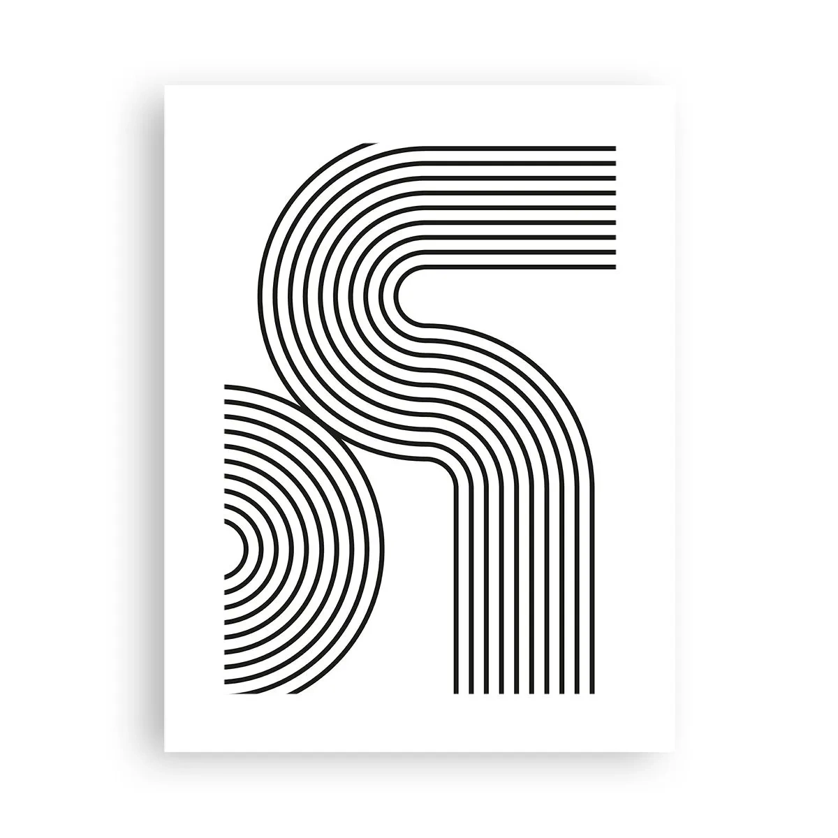 Affiche - Poster - En plein virage - 30x40 cm