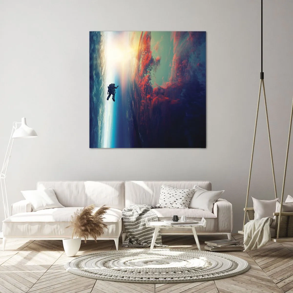 Impression sur toile - Image sur toile - Affronter l'univers - 40x40 cm