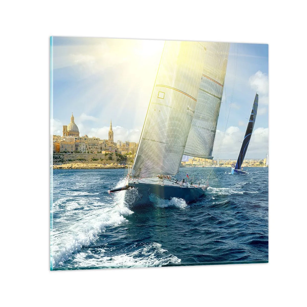 Impression sur verre - Image sur verre - Il est temps de quitter la ville - 40x40 cm