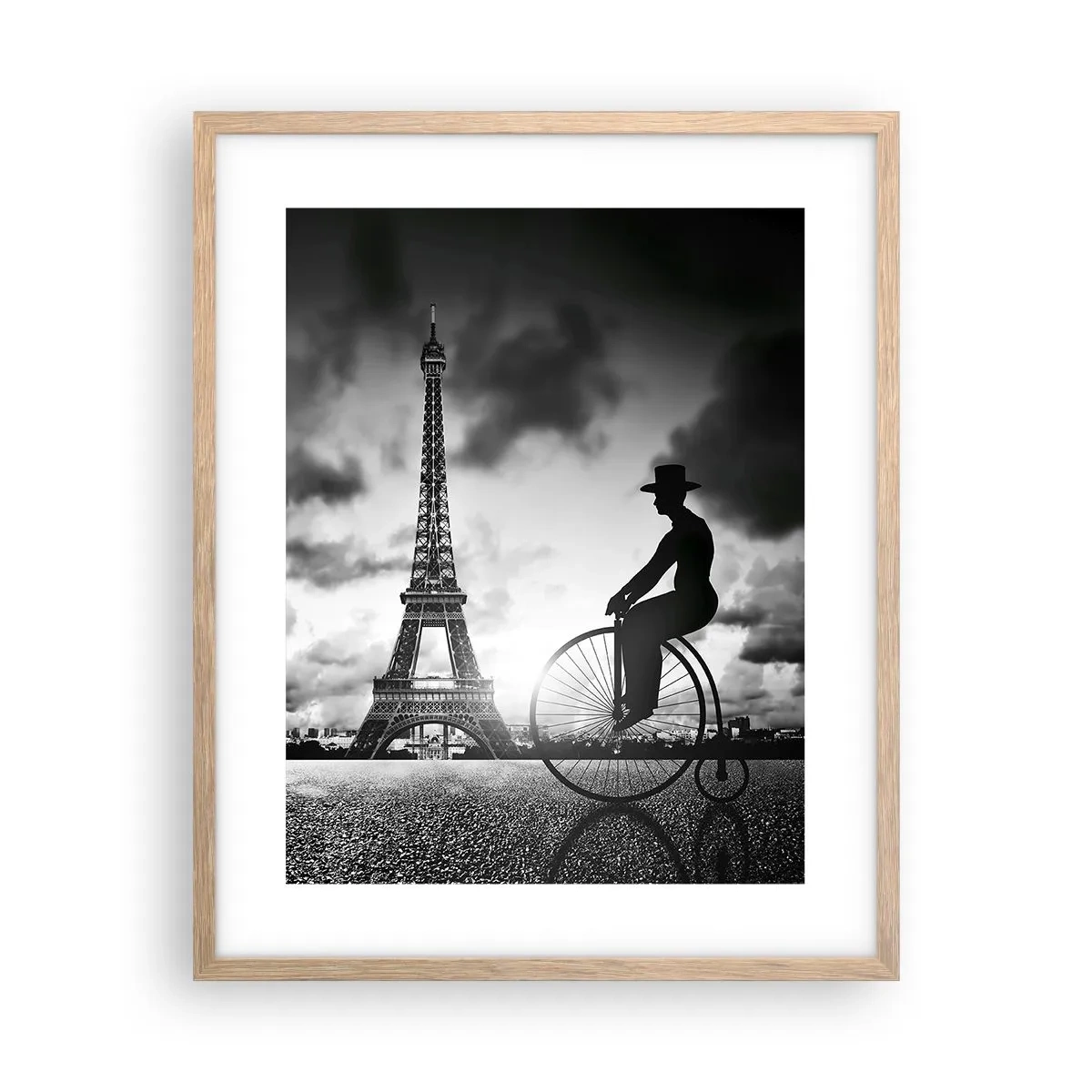 Affiche dans un chêne clair - Poster - Nostalgie de la Belle Epoque - 40x50 cm