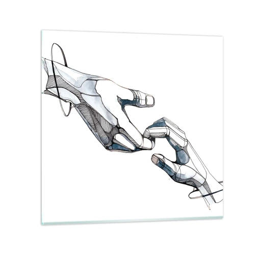 Impression sur verre - Image sur verre - Un bon geste - 70x70 cm