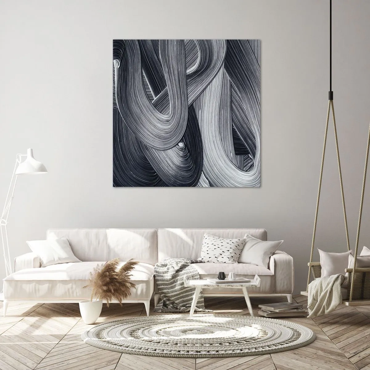 Impression sur toile - Image sur toile - La fluidité de la réalité - 50x50 cm