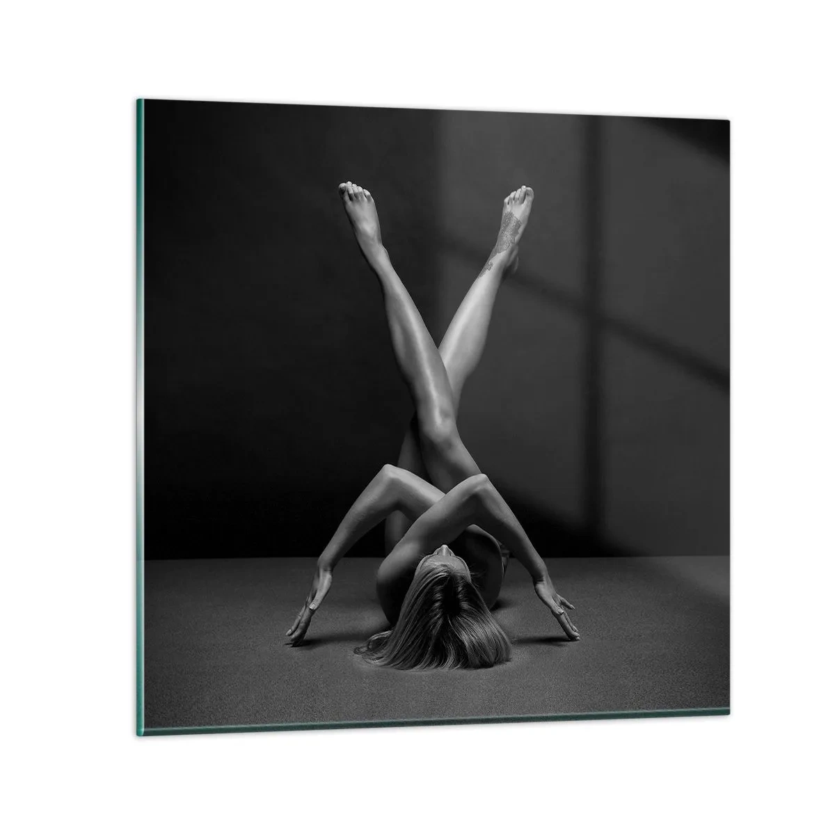 Impression sur verre - Image sur verre - Géométrie de la nudité - 70x70 cm