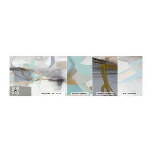 Échantillon de Papier Peint Autocollant Deluxe Sticker - Abstraction brumeuse - Abstraction, Morceau, Brillant - 100x30 cm