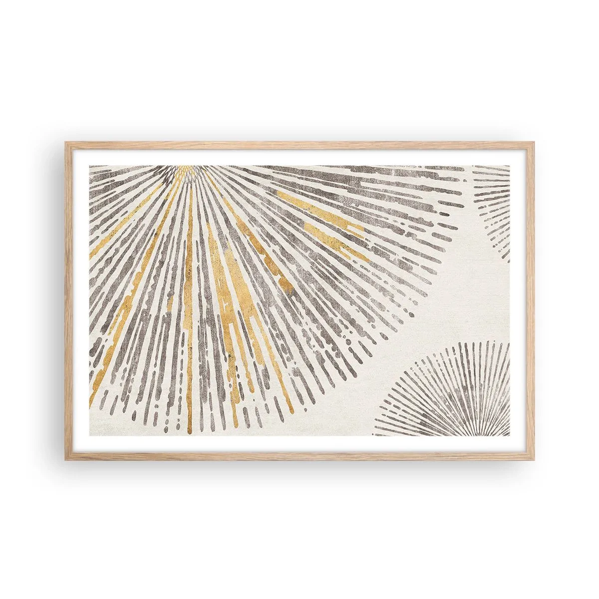 Affiche dans un chêne clair - Poster - La beauté du rayon - 91x61 cm