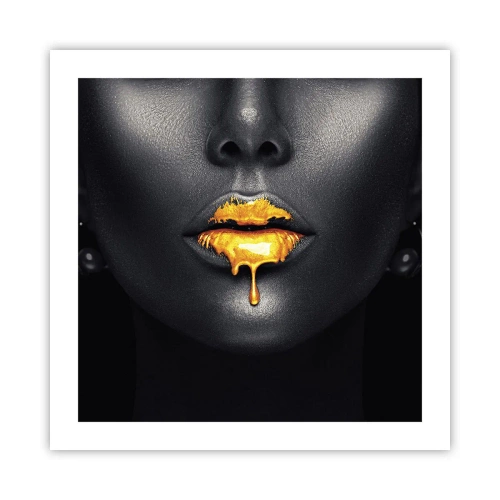 Affiche - Poster - Bouche d'or - 50x50 cm