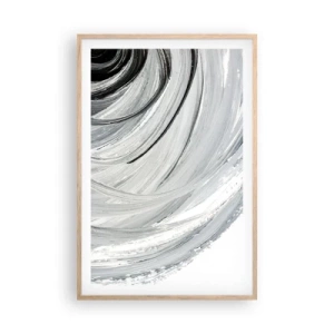 Affiche dans un chêne clair - Poster - Composition orbitale - 61x91 cm