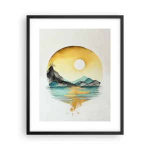 Affiche dans un cadre noir - Poster - Dans le cercle de la beauté - 40x50 cm