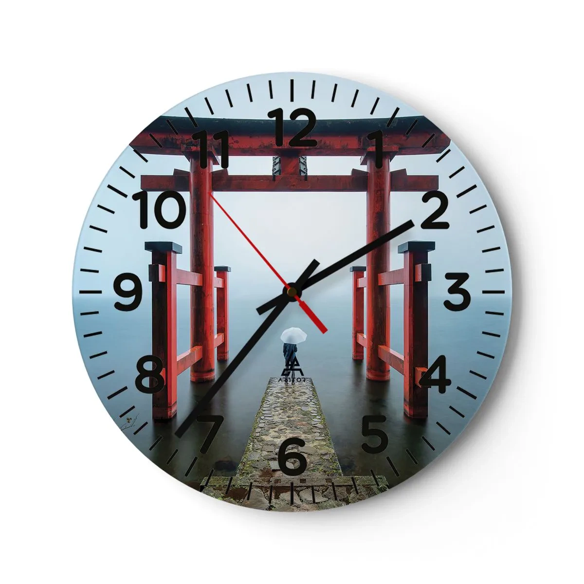 Horloge murale - Pendule murale - Rêverie japonnaise - 40x40 cm