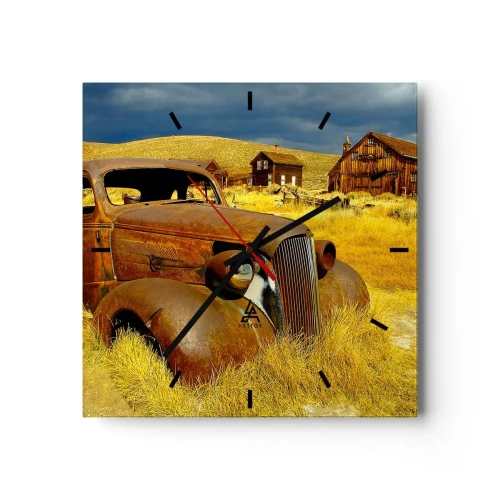 Horloge murale - Pendule murale - Repos bien mérité - 40x40 cm