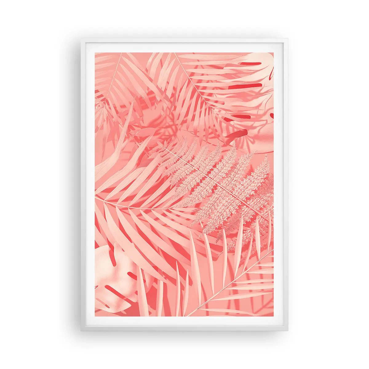 Affiche dans un cadre blanc - Poster - Concept de rose - 70x100 cm