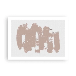 Affiche - Poster - Abstraction en rose tendre - 70x50 cm