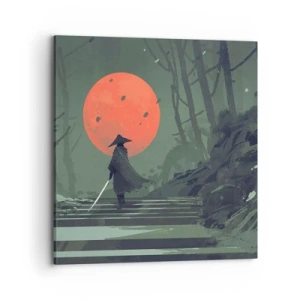 Impression sur toile - Image sur toile - Guerrier de la lune rouge - 70x70 cm
